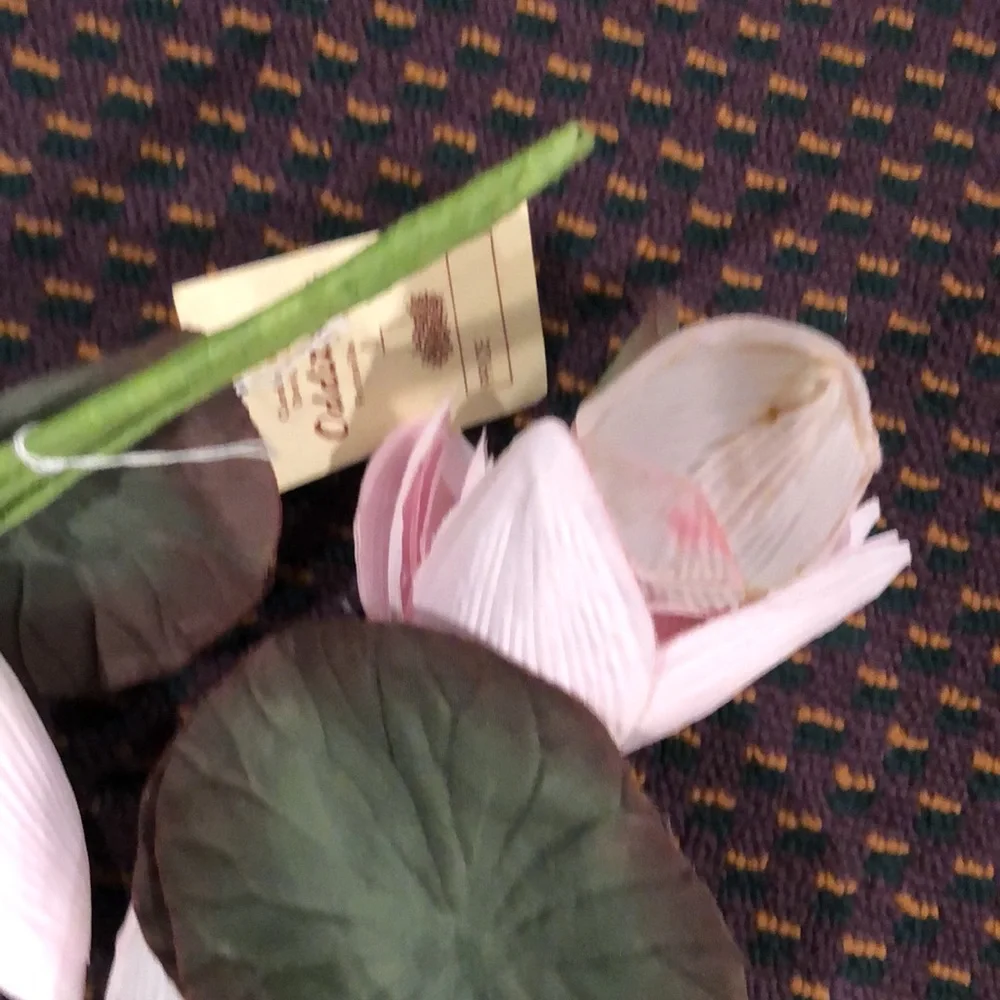 NWT. 3 - 21” pink floral stalks to wrap candle bottoms or centerpieces